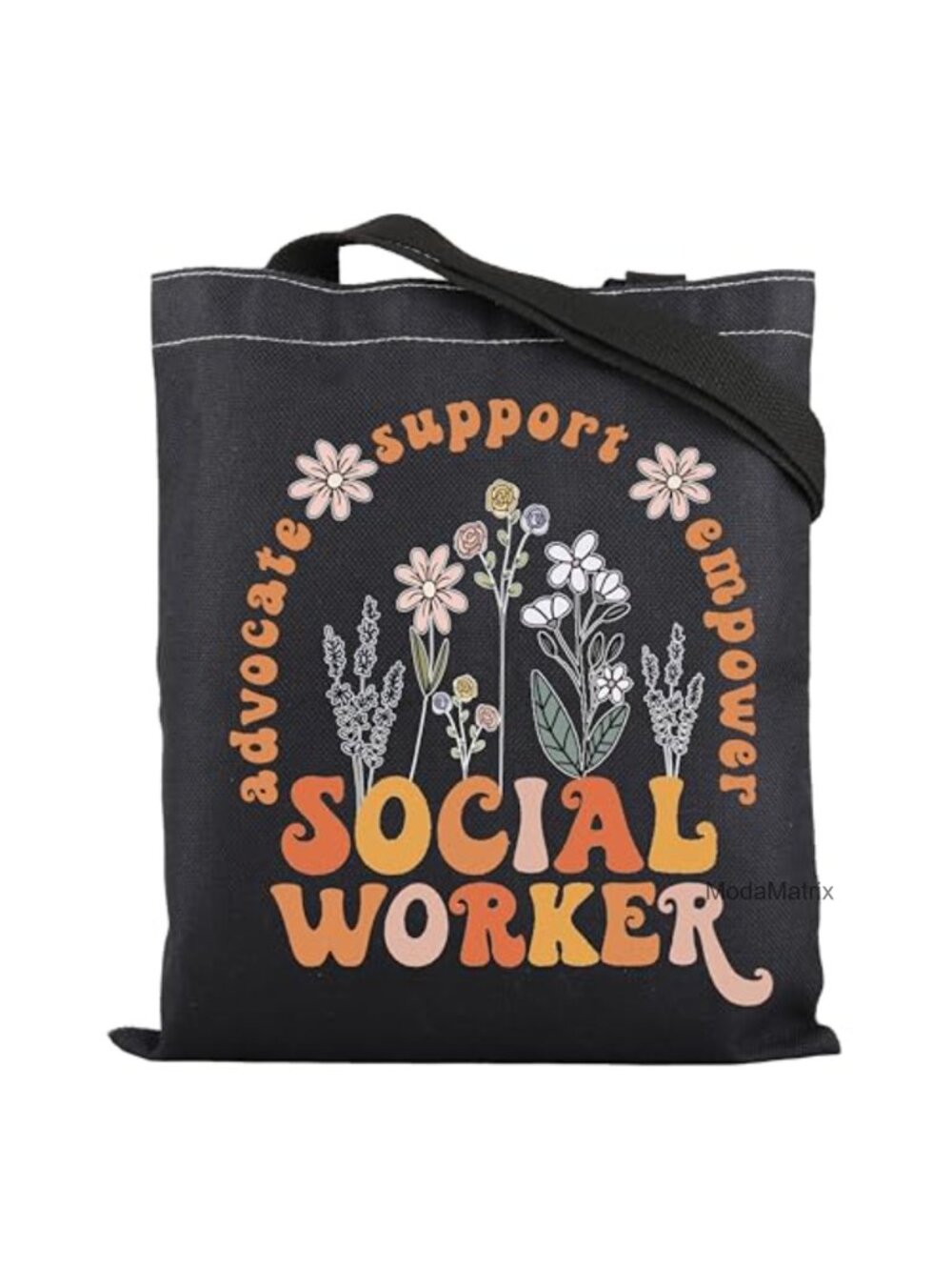 Social Worker Appreciation Canvas Tote Bag MSW Graduation Gift
